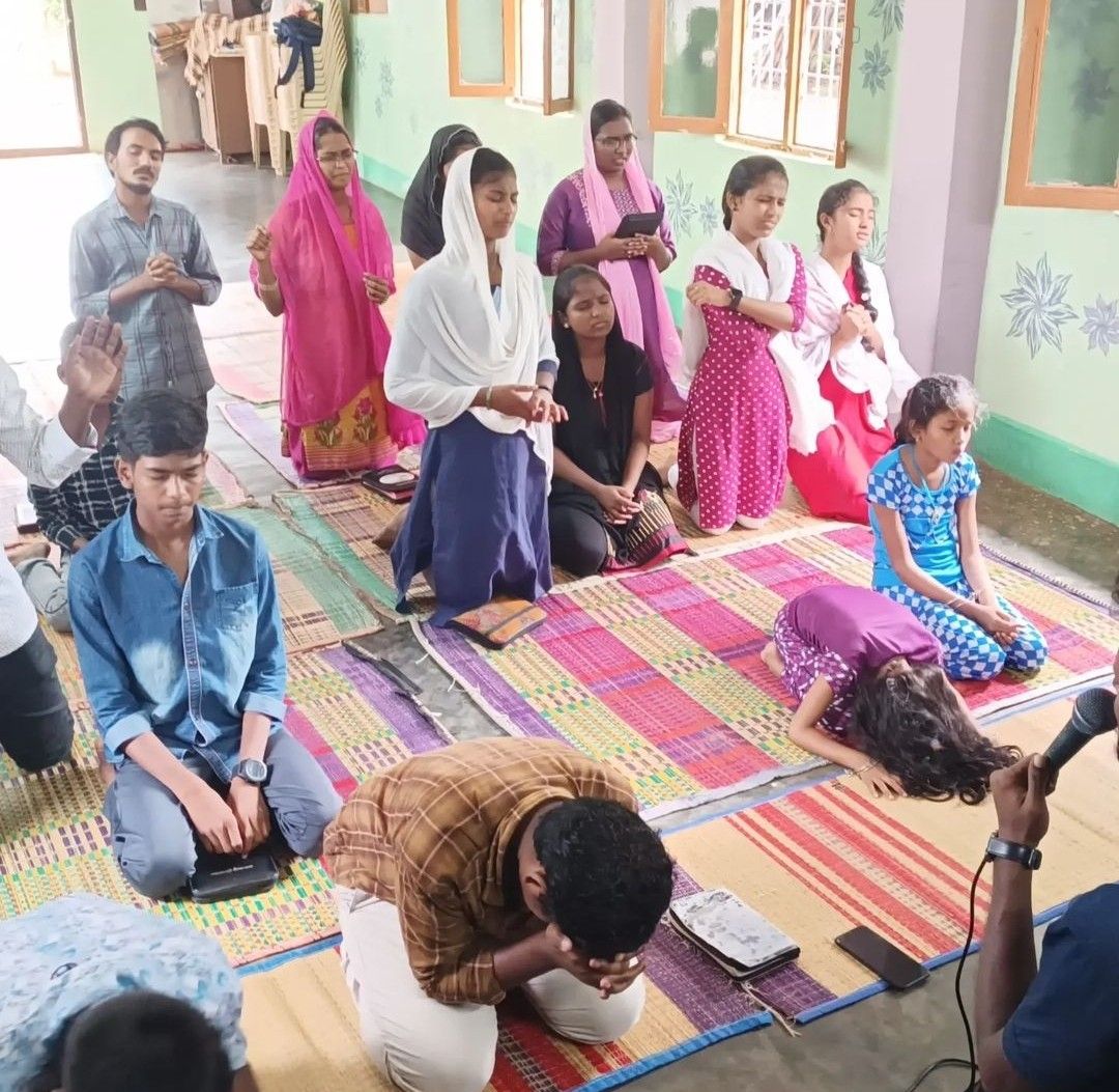 Young people gathered for interactive Christian mentorship and fellowship session